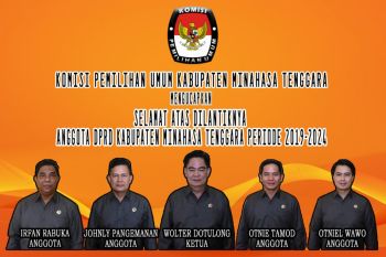 KPU Mitra ucapkan selamat atas pelantikan DPRD periode 2019-2024