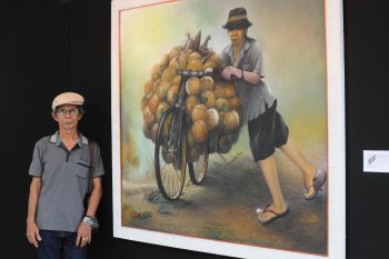 Festival seni multatuli diramaikan Lukisan perjuangan petani kelapa