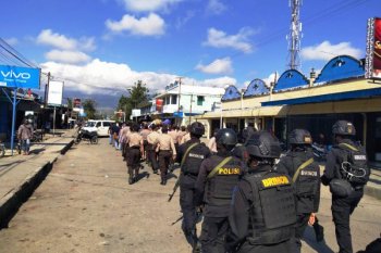 Jaga kamtibmas, Polres Jayawijaya gelar patroli di Kota Wamena