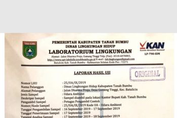 Kualitas udara di Tanah Bumbu tergolong aman