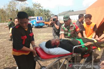 Simulasi gempa menandai Guwosari sebagai desa tangguh bencana (VIDEO)