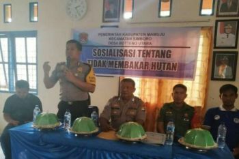 Polisi Mamuju sosialisasi cegah kebakaran hutan dan lahan