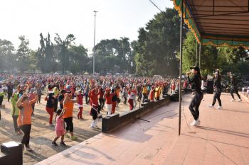 Perwosi Sleman gelar senam massal peringati Haornas 2019
