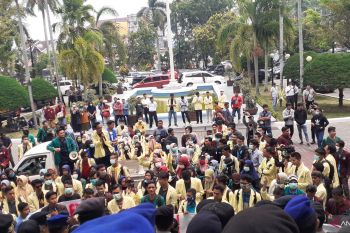 Ratusan mahasiswa aksi tolak pasal karet di RUU KUHP