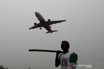 Kabut asap di Bandara Aceh