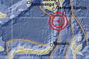 Gempa bermagnitudo 4,1 getarkan Timur laut Tahuna, Sulut