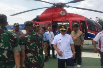 Gubernur Kaltim -Pangdam-Kapolda pantau Karhutla
