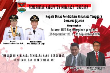 Dinas Pendidikan Minahasa Tenggara Satu Tahun Kepemimpinan JS-JL