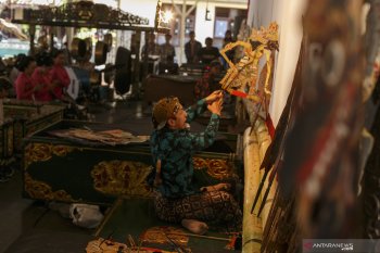 Wayang kulit dengan lakon Ramayana ditampilkan di British Museum