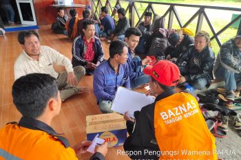 Seratusan pengungsi Wamena ditampung di Lanud Timika Kabupaten Mimika