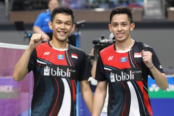 Empat ganda putra Indonesia ke perempat final Singapore Open 2022