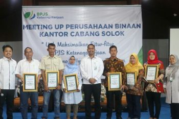 BPJS Ketenagakerjaan Solok gelar gathering dengan perusahaan platinum