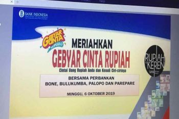 Bank Indonesia  Sulsel gelar Gebyar Cinta Rupiah di empat daerah