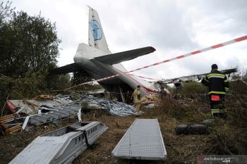 Sebuah pesawat kargo Ukraina jatuh di Yunani