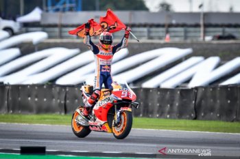 Marquez juara dunia setelah menang duel dengan Quartararo di Thailand