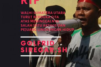 Sempat dikabarkan hilang, aktivis Walhi Sumut Golfrid Siregar meninggal dunia