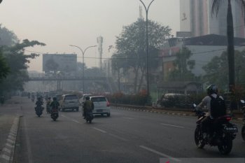 Kualitas udara di Kota Palembang  kembali memburuk akibat asap
