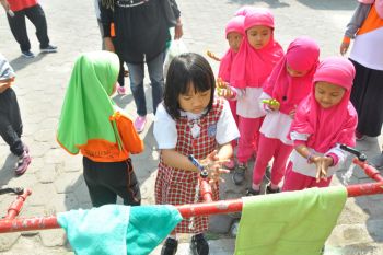 Ratusan siswa TK dan PAUD memperingati Hari Cuci Tangan Sedunia