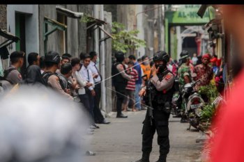 Penggerebekan rumah terduga teroris di Sukoharjo