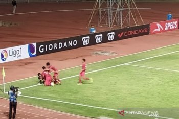 Babak pertama, timnas Indonesia U-19 unggul 3-0 atas China