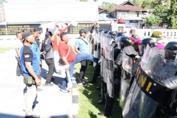 Lantamal VIII gelar pasukan pengamanan jelang pelantikan Presiden-Wapres
