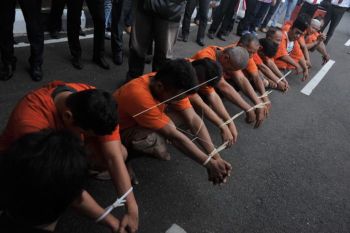 Polres Banyuasin  tangkap dua  tersangka pembakar lahan