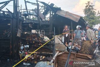 Sembilan ruko di Palangka Raya ludes terbakar