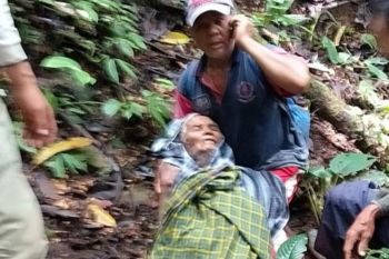 Kakek yang hilang di hutan Silayu Malalak Agam ditemukan dalam kondisi lemas