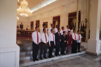 Presiden Jokowi lantik 12 Wamen Kabinet Indonesia Maju di Istana Negara
