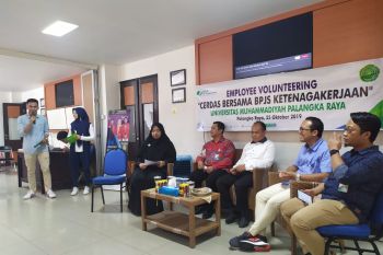 BPJS-TK Palangka Raya menggelar kegiatan mengajar di Fisipol UMP