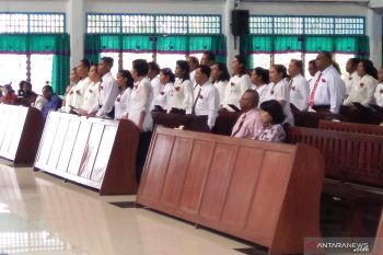 Umat Kristiani Biak Numfor ibadah syukur peringati HUT GKI di tanah Papua