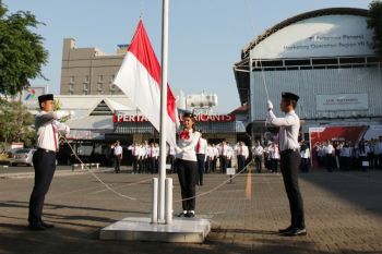 Pekerja muda Pertamina  gelar upacara Sumpah Pemuda
