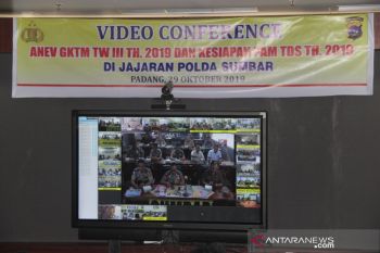 Matangkan persiapan TdS, Biro Ops Polda Sumbar gelar video conference dengan 19 Kapolres