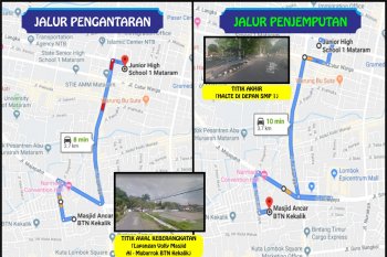 Bus sekolah Kota Mataram mulai beroperasi