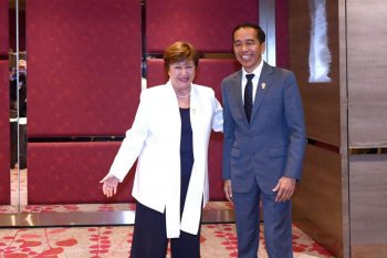President Joko Widodo, IMF Managing Director discuss global economy