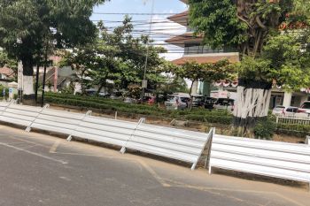 Pekerjaan revitalisasi pedestrian Jalan Sudirman Yogyakarta capai 56 persen