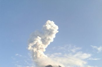 Gunung Merapi mengeluarkan awan panas letusan setinggi 1.500 meter