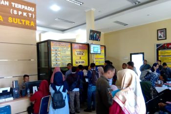 Jelang rekrutmen CPNS, pemohon SKCK di Mapolda Sultra "membludak"