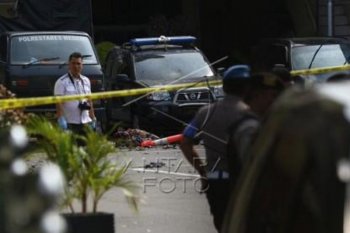 Polisi sterilisasi Polrestabes Medan pasca-ledakan bom bunuh diri