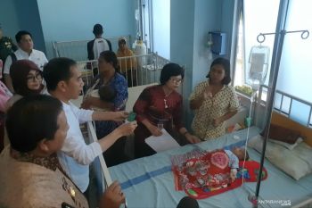 Presiden Jokowi "blusukan" di RSUD Abdul Moeloek sidak pemanfaatan BPJSK