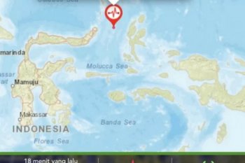 Gempa Magnitudo 5,4 guncang Bitung, Sulawesi Utara