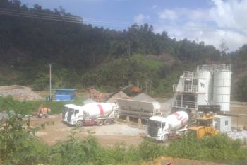 PT Dempo keruk bebatuan Sungai Pelangai Gadang Pesisir Selatan