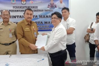 Wali kota Manado resmi tandatangani NPHD pemilihan wali kota 2020