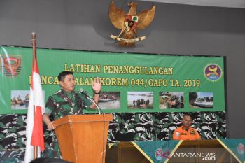 Danrem minta prajurit waspadai bencana alam