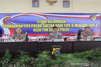 Mabes Polri nilai kelayakan perubahan tipe Polda Sulawesi Tenggara