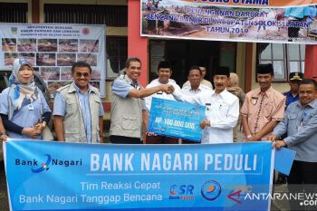 Bank Nagari Peduli salurkan bantuan ke korban bencana Solok Selatan