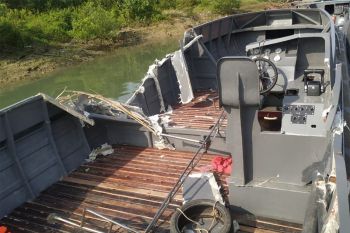 Kapal patroli BC Kepri diserang, satu petugas terluka