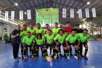 Tim Futsal Wartawan Polda Kalsel tembus final "PWI Adaro Cup 2019"