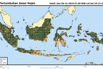 WaspadaI hujan lebat dan angin kencang di Lampung