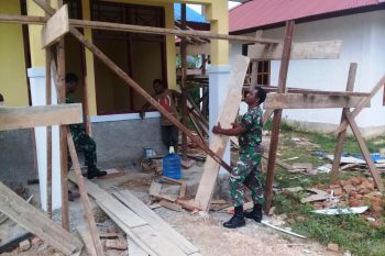 Kodim 1711/BVD bangun empat rumah layak huni dalam progrm Binter 2019